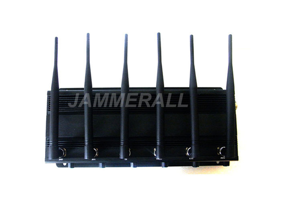 Διευθετήσιμο Jammer 6 σημάτων υψηλής δύναμης 15 W τύπος κεραιών για WiFi/το ΠΣΤ