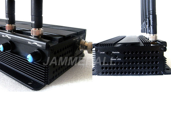 Διευθετήσιμο Jammer τηλεφωνικών σημάτων κυττάρων 3G 4G με 6 ισχυρές κεραίες