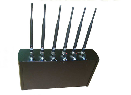Διευθετήσιμος υπολογιστής γραφείου 6 Blocker ΠΣΤ L1 WiFi 2.4G ανασταλτικών παραγόντων τηλεφωνικών σημάτων κυττάρων κεραιών
