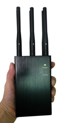 Blocker 3G 4G WiFi φορητό τηλεφωνικό Jammer κυττάρων επιλέξιμες 6 ζώνες με τον προσαρμοστή εναλλασσόμενου ρεύματος